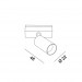 IN_LINE TUB XS A 48, D22, H48mm, LED 2.1W, 3000К, чорний (06.0248.02.930.BK)