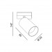 IN_LINE TUB M A 90, D52, H90mm, LED 10.8W, 3000К, латунь (06.0591.14.930.BR)
