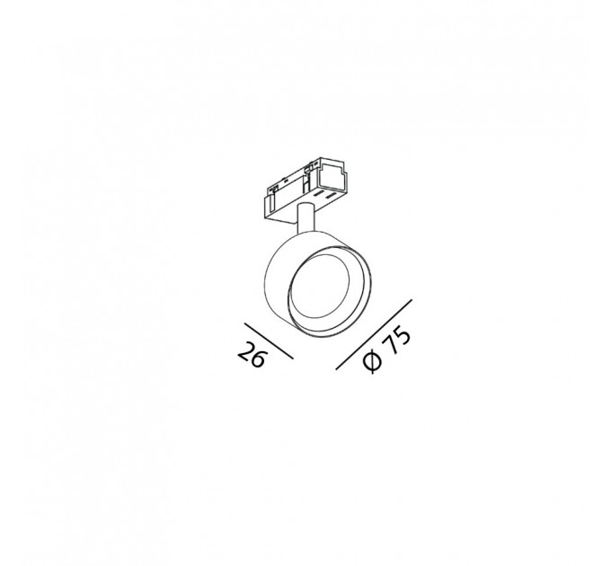 IN_LINE SOL MINI, D75мм, H26мм, LED 7W, 3000К, білий (06.7526.7.930.WH)