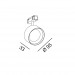 IN_LINE SOL, D95mm, H33mm, LED 10.8W, 3000К, чорний (06.9533.14.930.BK)