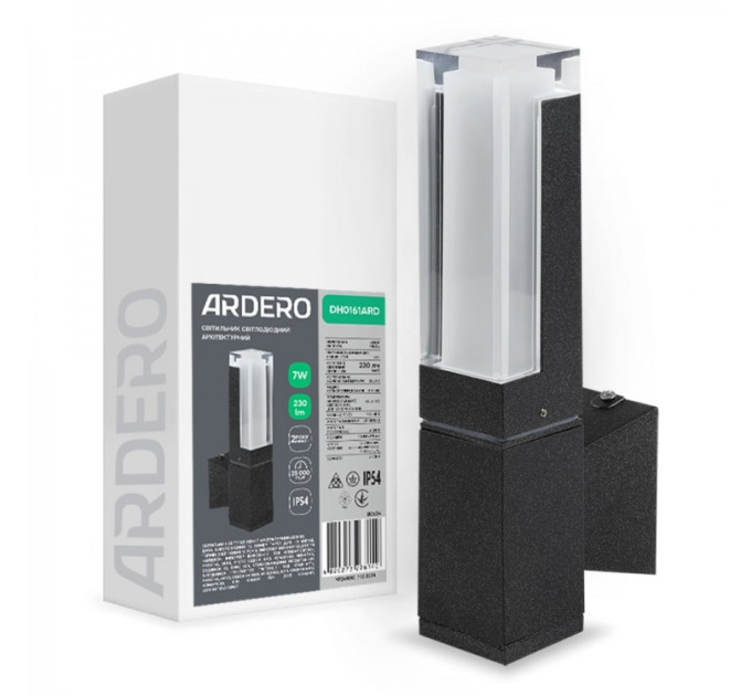 Ardero DH0160ARD ARCTIC 7Вт 3000K чорний