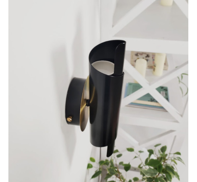 Бра Aura Настінний світильник Gaff Design Чорна латунь