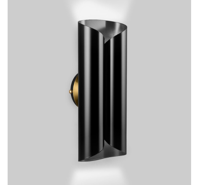 Бра Aura2 Настінний світильник Gaff Design Чорний латунь