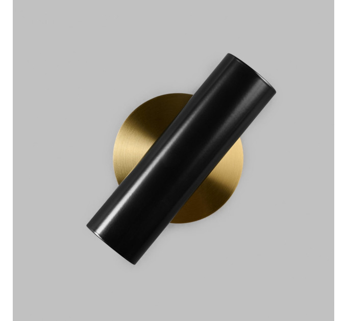 Настінний подвійний світильник Brass Бра на стіну Black