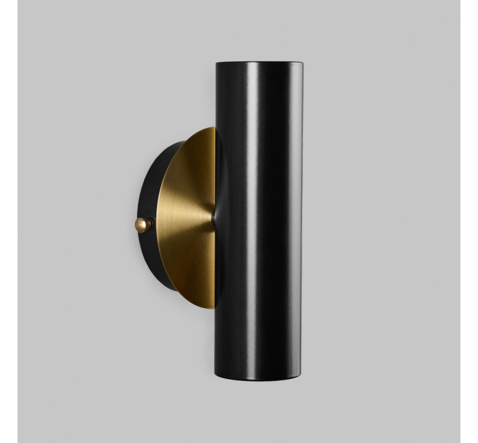Настінний подвійний світильник Brass Бра на стіну Black