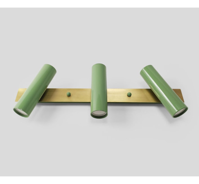 Настінний світильник Luno-3 Gaff Design Green для дзеркала ванної