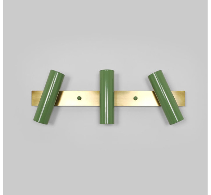 Настінний світильник Luno-3 Gaff Design Green для дзеркала ванної