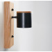 Світильник настінний Wooden Light Black Сучасний бра для спальні
