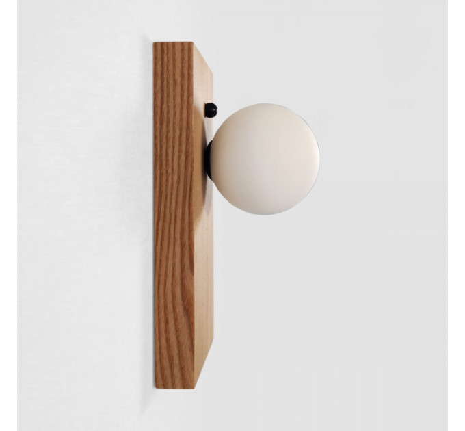 Настінний світильник Opal Wooden Light Сучасний бра для спальні в стилі лофт