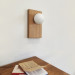 Настінний світильник Opal Wooden Light Сучасний бра для спальні в стилі лофт