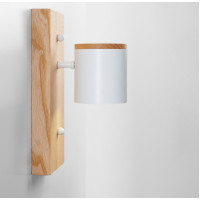 Світильник настінний Wooden Light White Сучасний бра для спальні