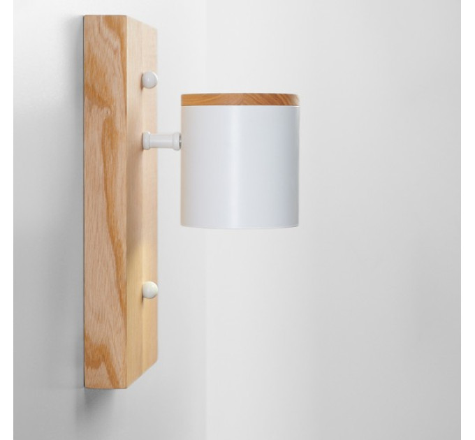 Світильник настінний Wooden Light White Сучасний бра для спальні
