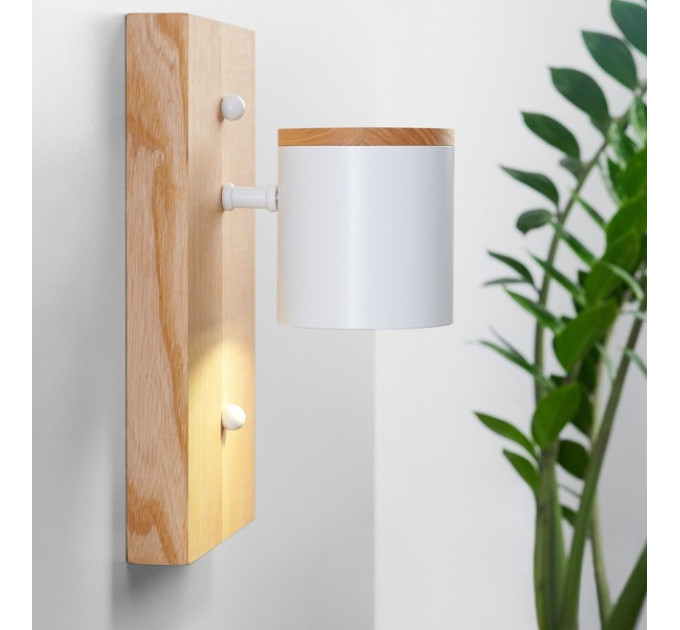 Світильник настінний Wooden Light White Сучасний бра для спальні