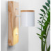 Світильник настінний Wooden Light White Сучасний бра для спальні