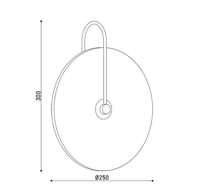 Бра KLOODI DECO WA-IRIS 250 3K BK