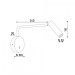 Бра KLOODI DECO WA-RIDIK 250 3K BK