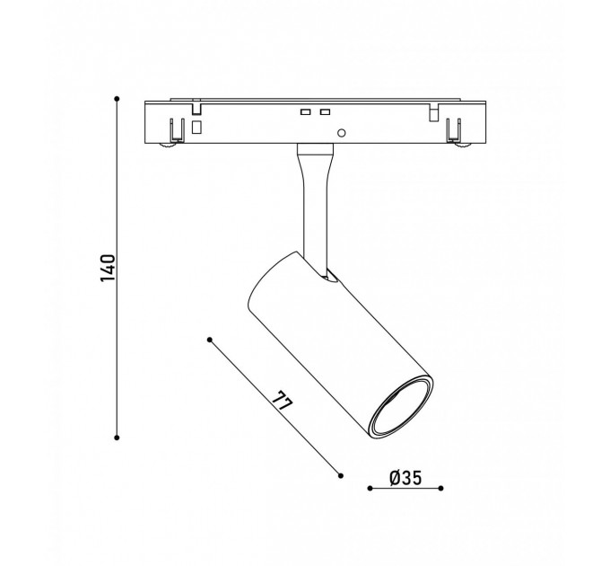 Світильник магнітний трековий KLOODI KDMG-SPOT35 6W 3000K WH