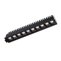 Світильник точковий врізний KLOODI KD-POINT 10X2 20W 3K BK
