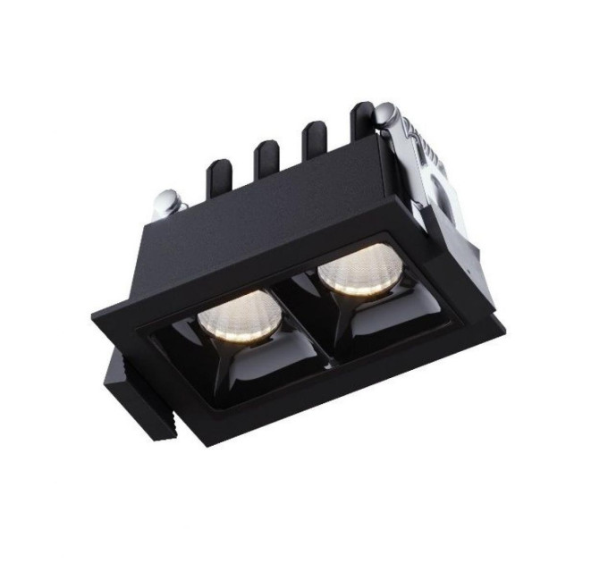 Світильник точковий врізний KLOODI KD-POINT 2X2 4W 3K BK