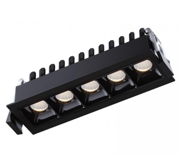 Світильник точковий врізний KLOODI KD-POINT 5X2 10W 4K BK