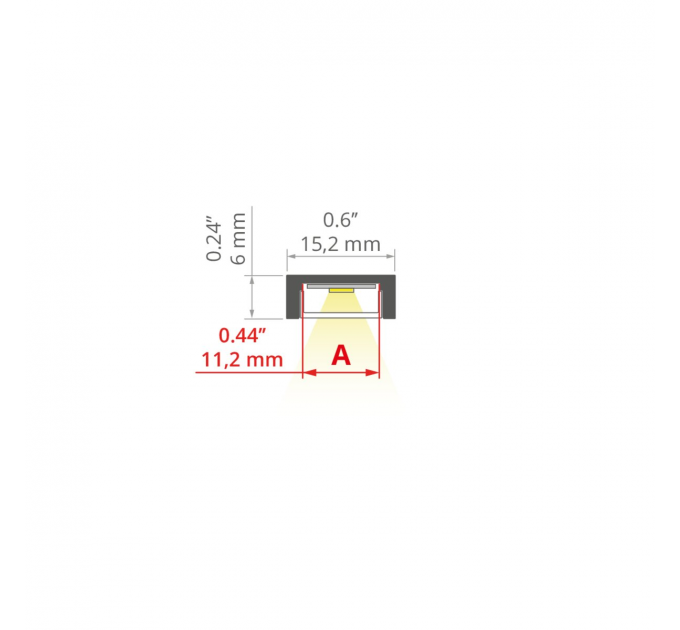 Алюмінієвий профіль KLUS MICRO-ALU  (Ціна за 1 м.п.)