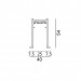 Трек IN_LINE TRACK T, L3000mm, W40mm, H54mm, чорний (06.T300.BK)
