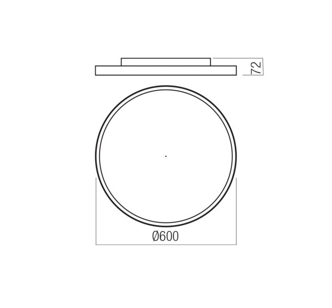 Стельовий світильник 01-3743 Dama D60cm Sand White 50w  CCT 3000K/4000K/5000K