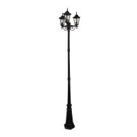 Ліхтарний стовп Goldlux 313423 Liguria E27 3x20W IP43 BK