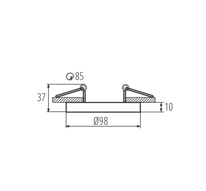 Точковий світильник Kanlux 37165 Tiny Bord DTO-B