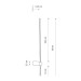 Бра Nowodvorski 10312 Saber LED M 1x11W 3000K 380Lm IP20 чорний