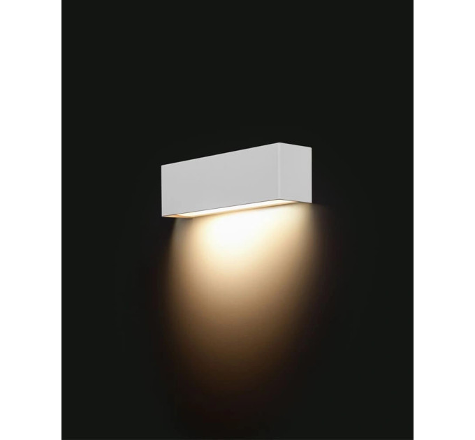 Бра, настінний світильник Nowodvorski 6345 Straight Wall LED E14 1x10W IP20 білий