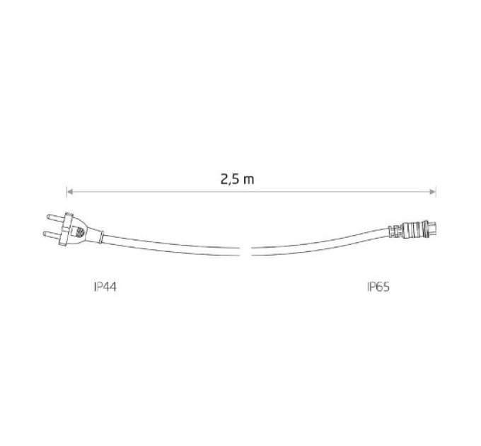 Шнур живлення для гірлянди Nowodvorski 7871 Festoon lights IP44/65 Bl