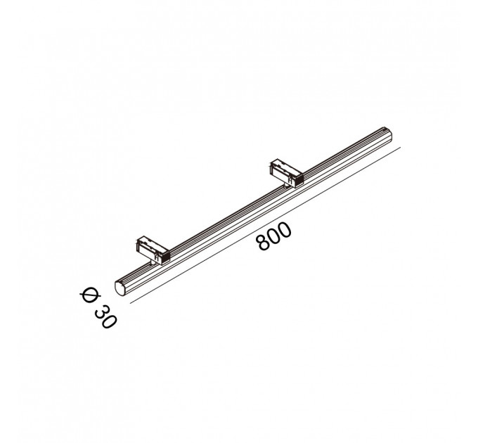 IN_LINE STICKS, D30mm, H800mm, LED 20W, 3000К, білий (06.8003.20.830.WH)
