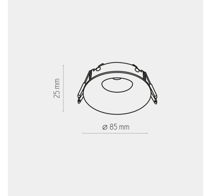 Точковий світильник TK Lighting 3500 Eye White IP44